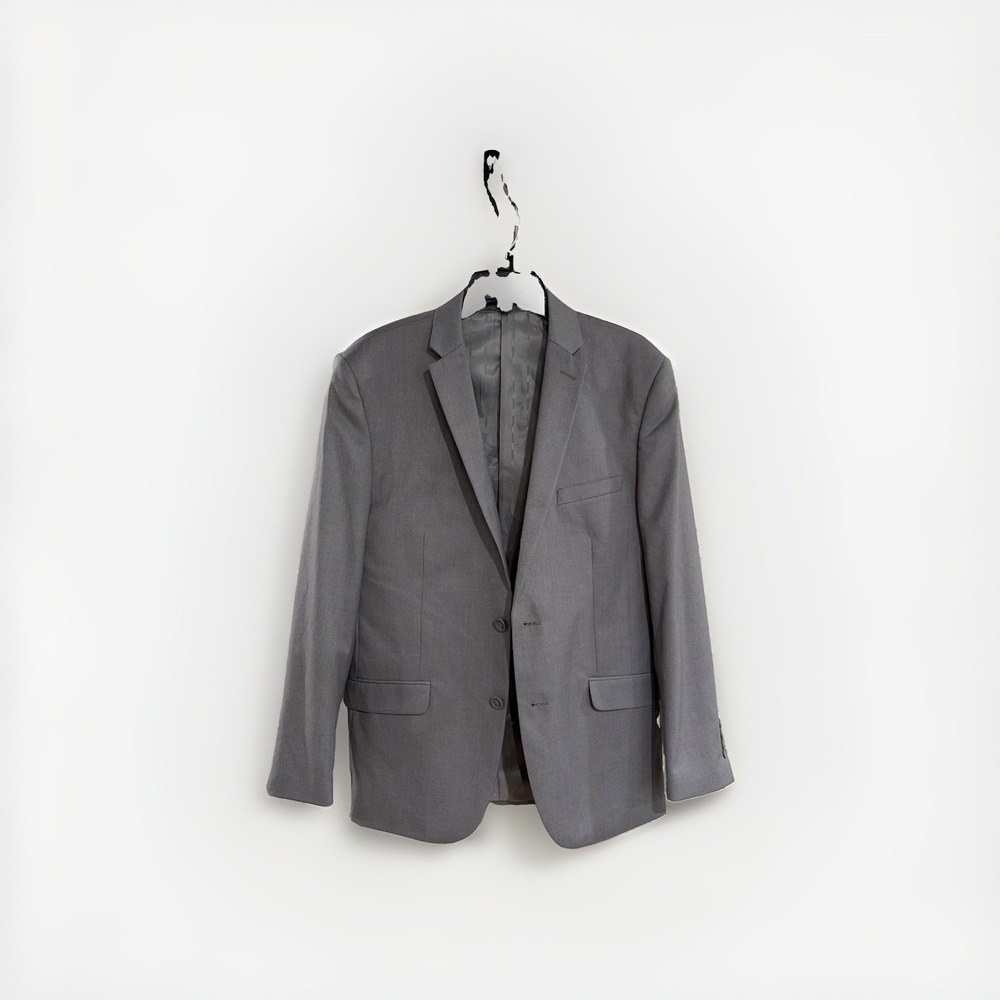 Creativo Bespoke Design Mens 42R Gray Slim Fit Blazer Sport Coat CT101 F65